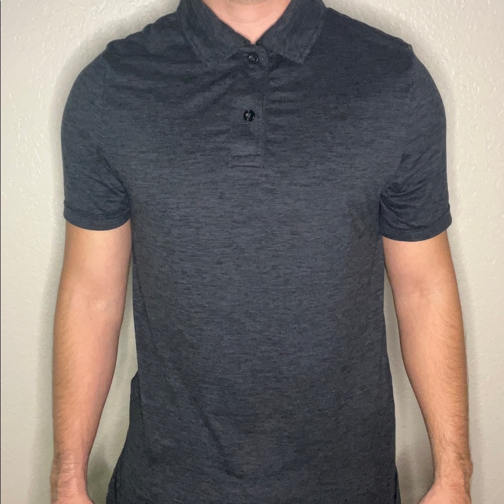 Gray Men’s 32 Degrees Cool Polo - Short Sleeve - Athleisure - Athletic - Shirt